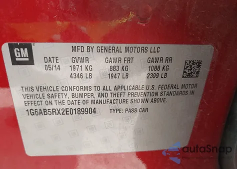 2014 Cadillac Ats Luxury z USA, uszkodzony, nr VIN 1G6AB5RX2E0189904